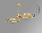 Alberte – Modern Luxury C-Ring Dimmable LED Pendant Lamp Monalume