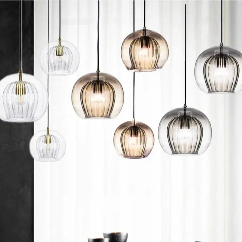 Liam – Nordic Modern LED Pendant Light with Elegant Glass Shade Lampasa.com