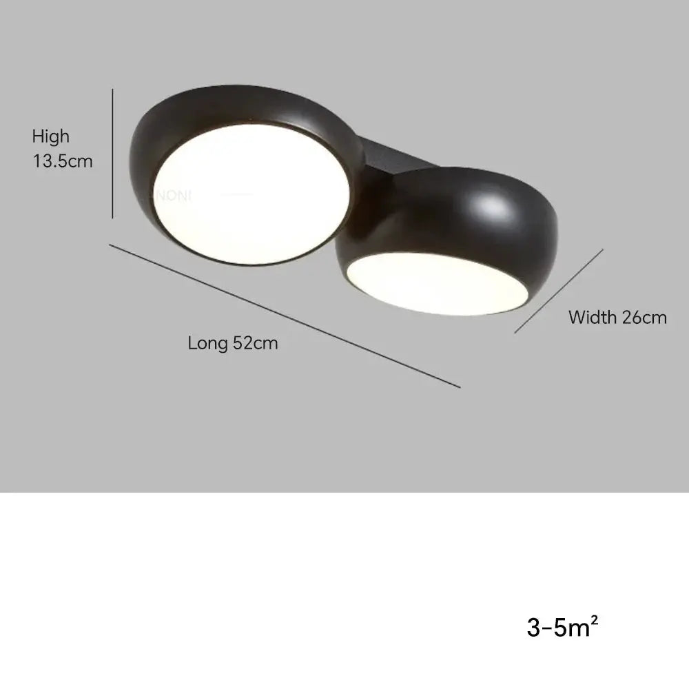 Lykke – Nordic Honeycomb Style LED Ceiling Lamp for Modern, Geometric Lighting Monalume