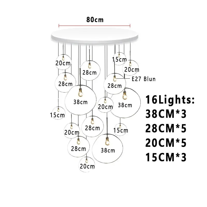 Elna – Modern Lava-Inspired Nordic LED PVC Ball Pendant Lamp for Bold, Stylish Lighting Monalume