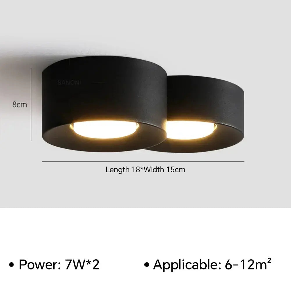 Mare – Modern LED Ceiling Lamp with Adjustable Spotlights for Focused Lighting Monalume