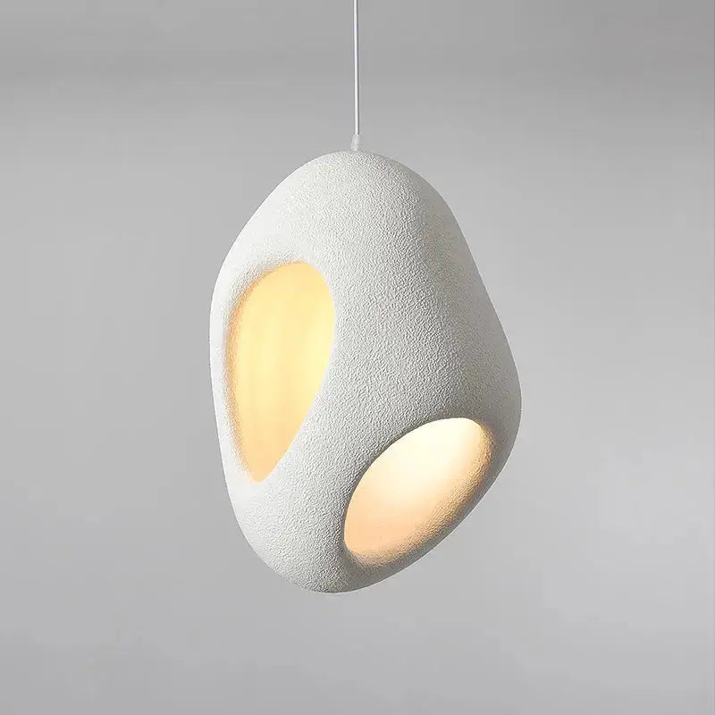 Mitsu – Handmade Japanese Wabi-Sabi Style LED Pendant Light for Natural Minimalist Interiors Monalume