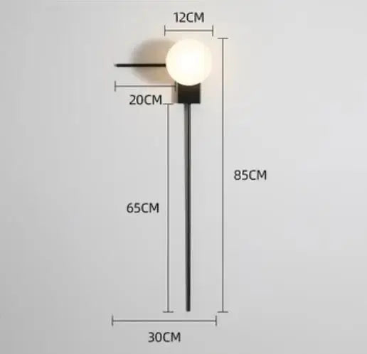Gunnar – Round Frosted Glass LED Pendant Light with Black Finish for Dining Tables and Bars Monalume.com