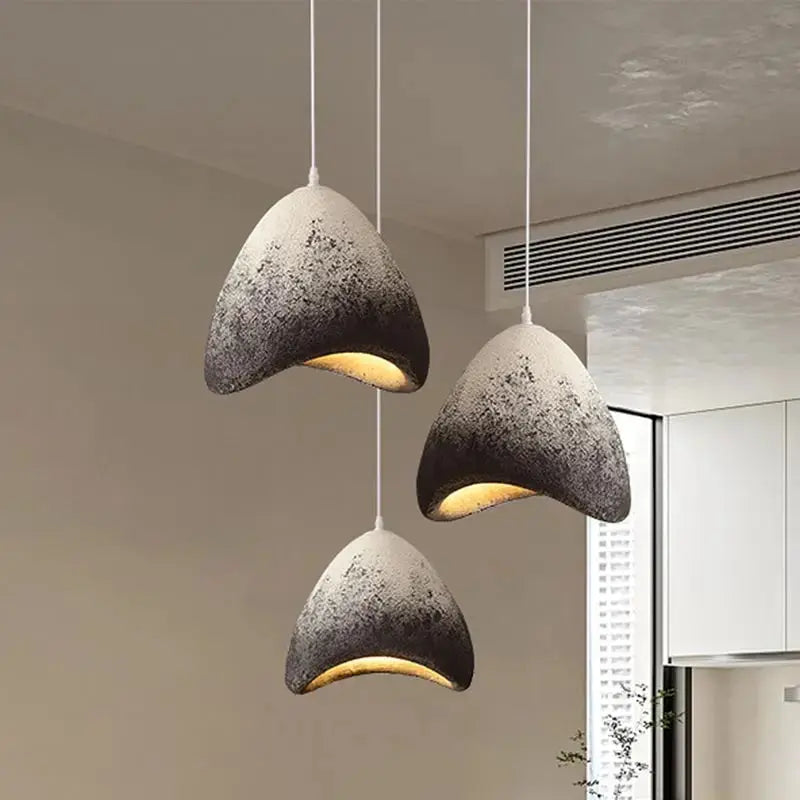 Kaia – Handmade Japandi Wabi-Sabi LED Pendant Light for Serene, Minimalist Interiors Monalume.com