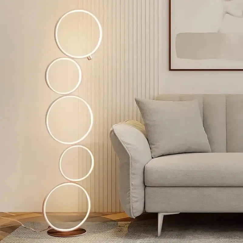 Orion - Modern Circle Design Dimmable Arc Floor Lamp Lampasa.com