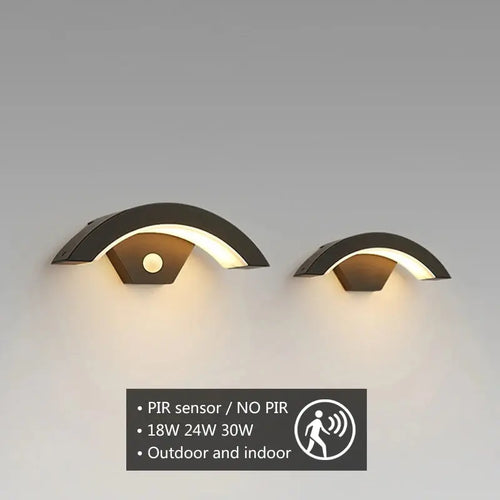 Annalise – Modern Waterproof IP65 Outdoor Motion Sensor LED Wall Lamp for Secure Lighting Monalume