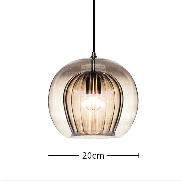 Liam – Nordic Modern LED Pendant Light with Elegant Glass Shade Lampasa.com