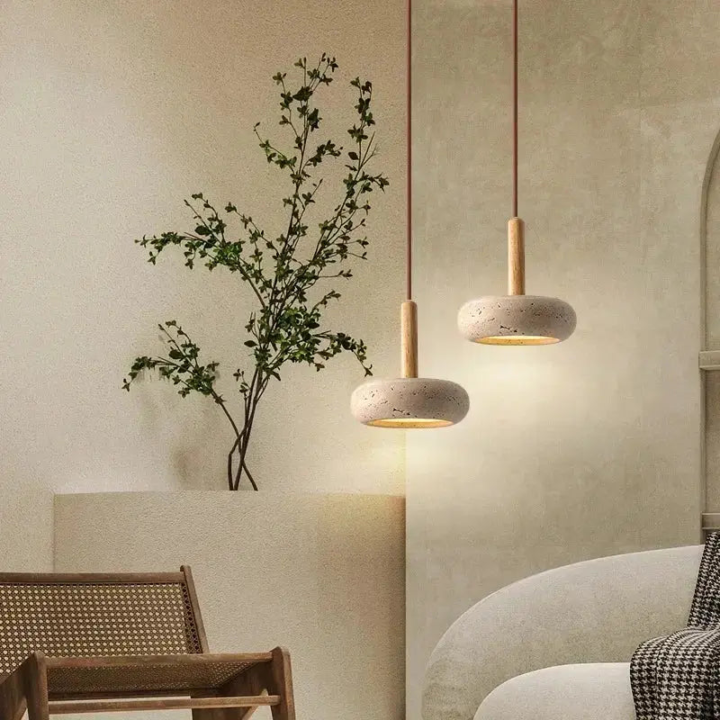 Olav – Premium Natural Stone Pendant Lamp for Elegant and Timeless Design Monalume