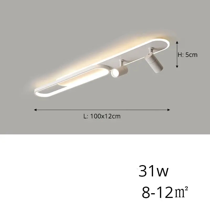 Jensen – Modern LED Ceiling Lamp with Adjustable Spotlights for Focused Lighting Monalume