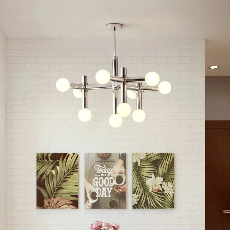 Astor – Nordic LED Ceiling Light with Elegant Glass Ball Design Monalume.com