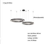 Espen – Modern Glass Circle Dimmable LED Pendant Lamp for Sleek Lighting Monalume