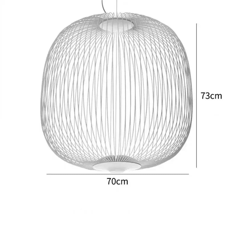 Dagmar – Designer Birdcage Dimmable Pendant Lamp for Unique, Stylish Lighting Monalume