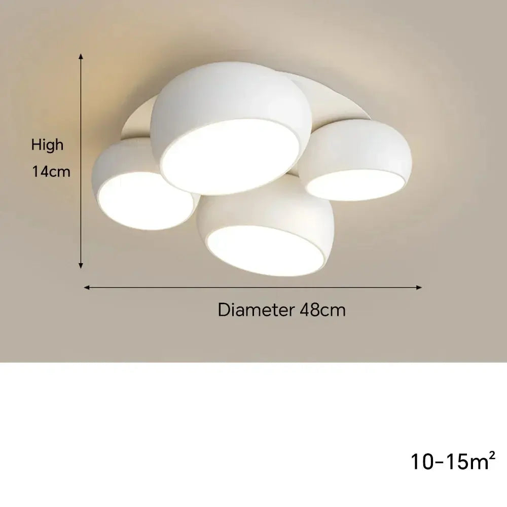 Lykke – Nordic Honeycomb Style LED Ceiling Lamp for Modern, Geometric Lighting Monalume