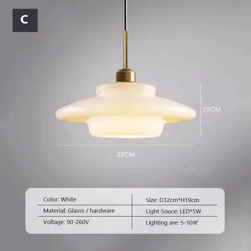 Amara – Antique Style LED Glass Pendant Lamp Lampasa.com