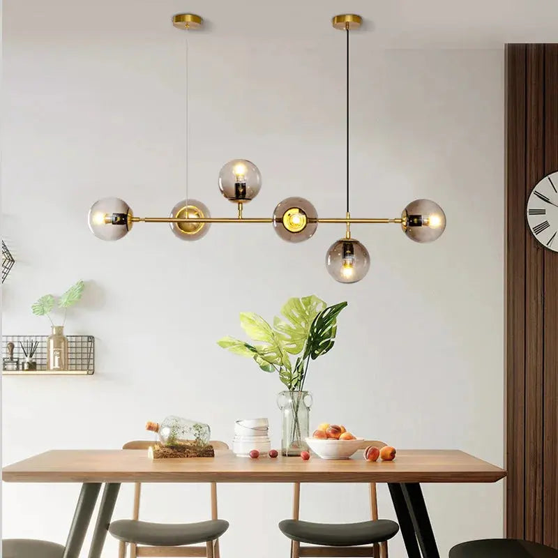 Iida – Scandinavian Glass LED Pendant Lamp for Clean, Elegant Lighting Monalume