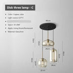 Mirla – Modern Glass LED Pendant Lamp for Sleek, Contemporary Lighting Monalume
