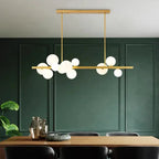 Alvin – Modern LED Pendant Light with Metal and Glass Design for Dining Tables and Bars Monalume.com
