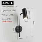 Selvien – Nordic Adjustable LED Bedside Reading Wall Lamp Lampasa.com