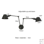 Branson – Modern Rustic LED Wall Light in Black Vintage Finish Lampasa.com