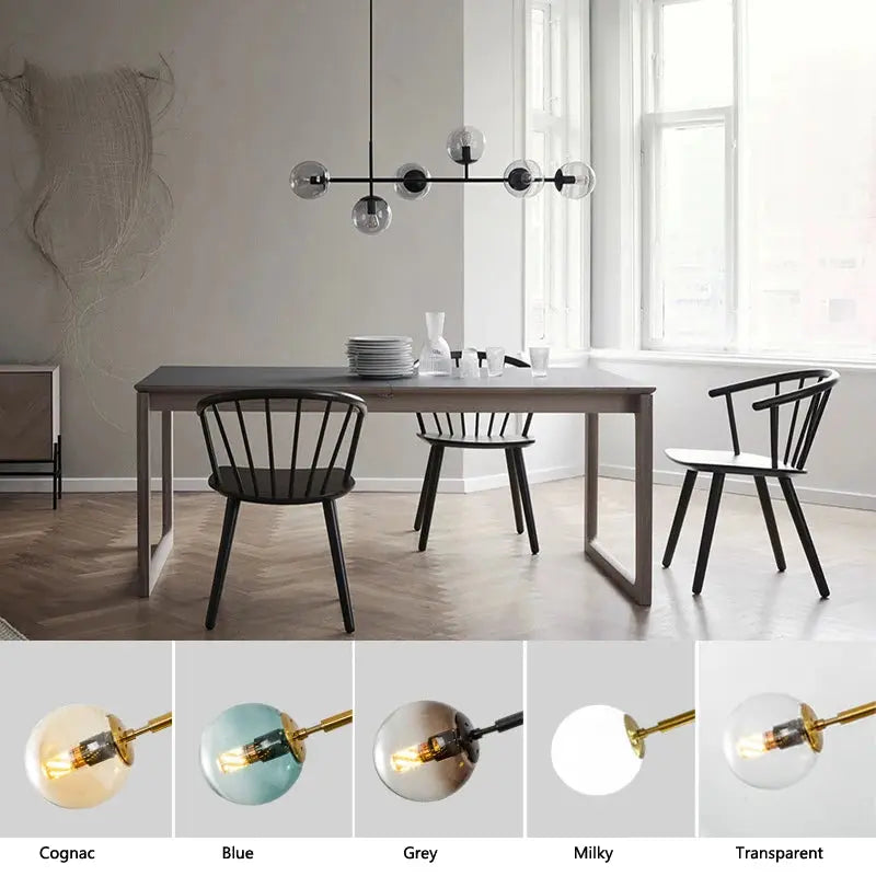 Iida – Scandinavian Glass LED Pendant Lamp for Clean, Elegant Lighting Monalume