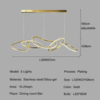 Edda – Creative Circular Dimmable LED Pendant Light for Dining Tables and Bars Monalume.com