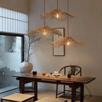 Lyra – Hand-Knitted Rattan LED Pendant Light for Cozy, Natural Decor Monalume