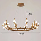 Dane – Rustic Dimmable LED Pendant Light with Tree Branch inspired Design Lampasa.com