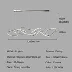 Edda – Creative Circular Dimmable LED Pendant Light for Dining Tables and Bars Monalume.com