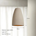 Aiko – Handmade Japanese Wabi-Sabi Oblong LED Pendant Light for Serene, Minimalist Interiors Monalume