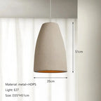 Aiko – Handmade Japanese Wabi-Sabi Oblong LED Pendant Light for Serene, Minimalist Interiors Monalume