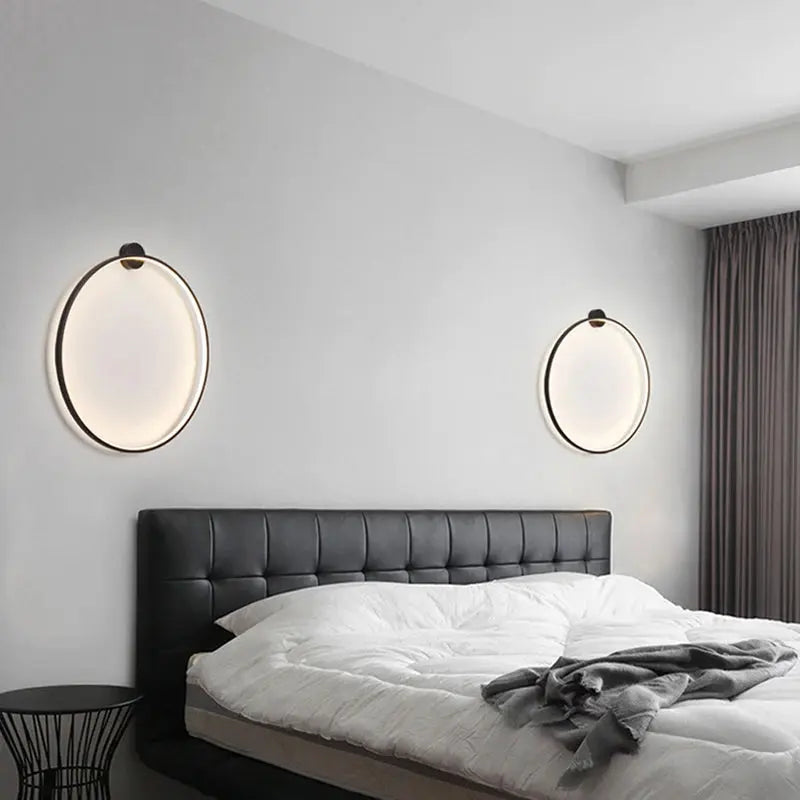 Luna – Modern Minimalist Dimmable LED Ring Wall Lamp for Sleek, Ambient Lighting Monalume