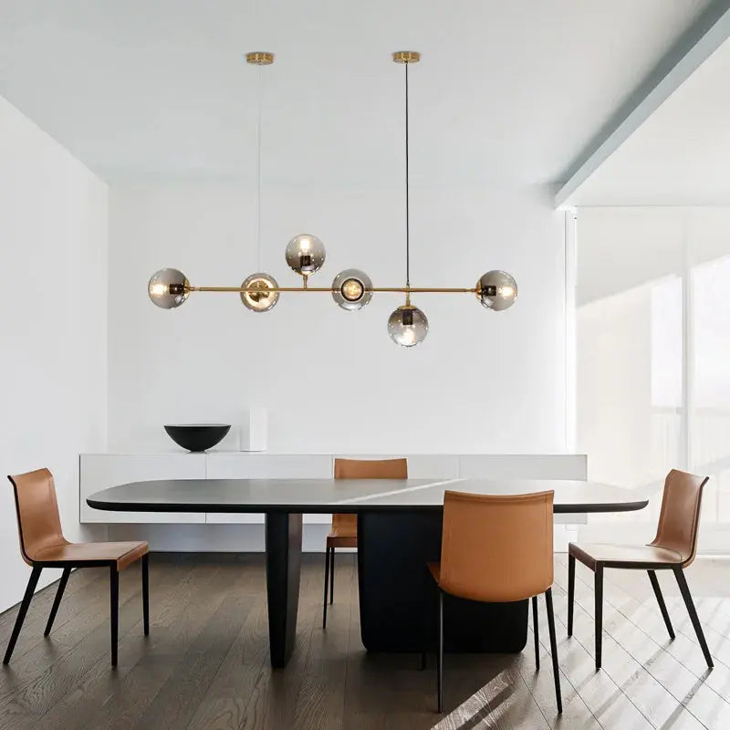 Iida – Scandinavian Glass LED Pendant Lamp for Clean, Elegant Lighting Monalume