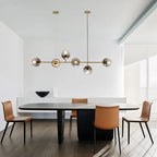 Iida – Scandinavian Glass LED Pendant Lamp for Clean, Elegant Lighting Monalume