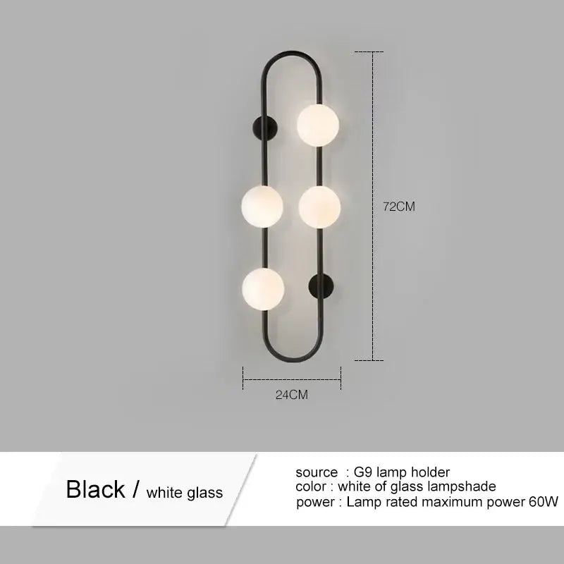 Modern Simple Frosted LED Glass Wall Light – Lumevo lampasa.com
