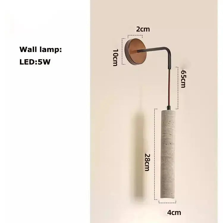 Arvid – Dimmable LED Pendant Light with Natural Stone Design for Modern Interiors Monalume.com