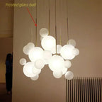 Edzard – Unique Glass Bubble Dimmable LED Pendant Light for Modern Interiors Monalume.com