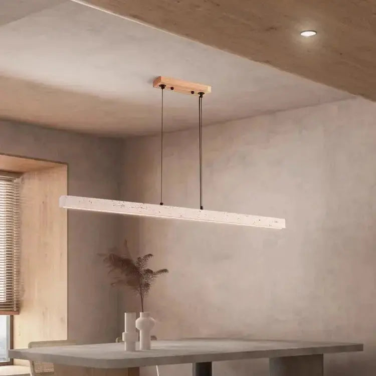 Arvid – Dimmable LED Pendant Light with Natural Stone Design for Modern Interiors Monalume.com