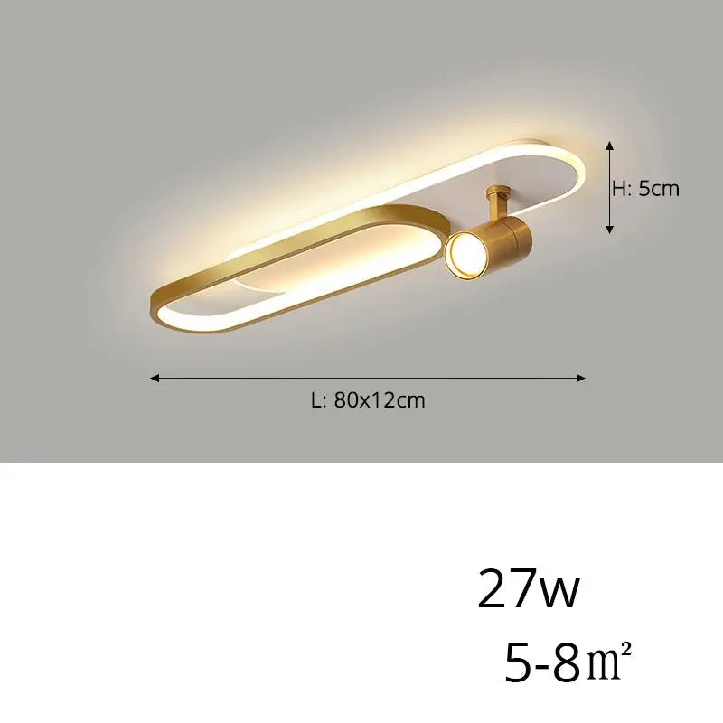 Jensen – Modern LED Ceiling Lamp with Adjustable Spotlights for Focused Lighting Monalume
