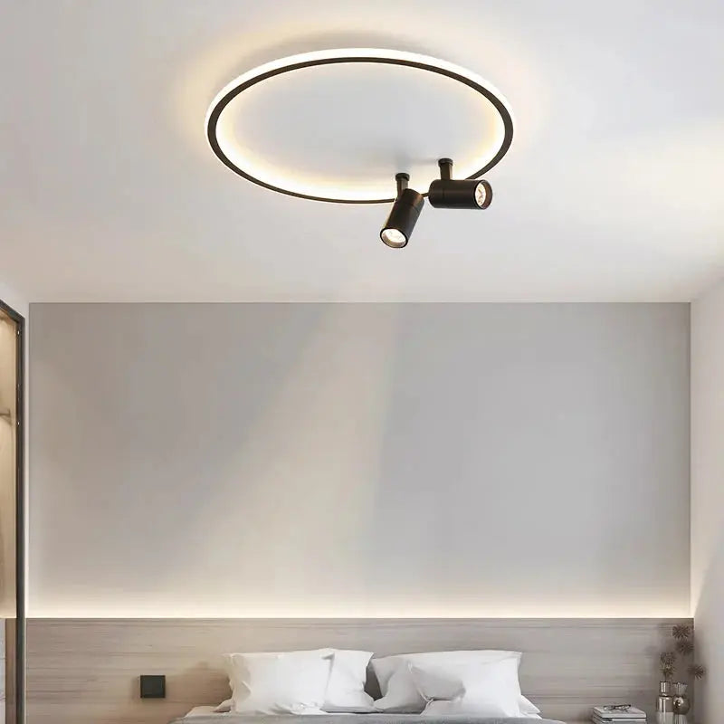 Alva – Modern Dimmable LED Ceiling Lamp with Adjustable Spotlights for Versatile Lighting Monalume