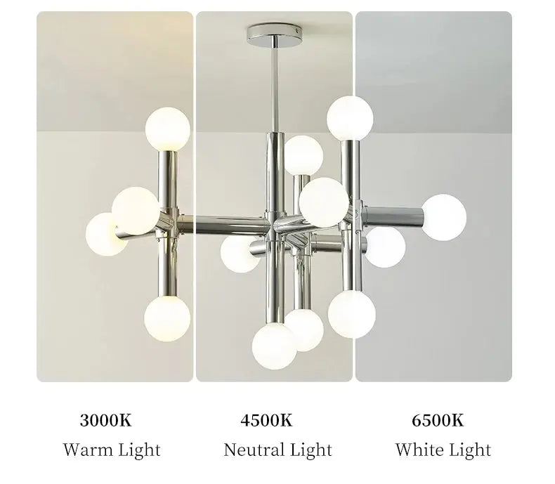 Astor – Nordic LED Ceiling Light with Elegant Glass Ball Design Monalume.com