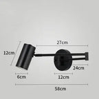 Vigi – Modern Adjustable Long Arm LED Wall Lamp Series for Versatile Lighting Monalume