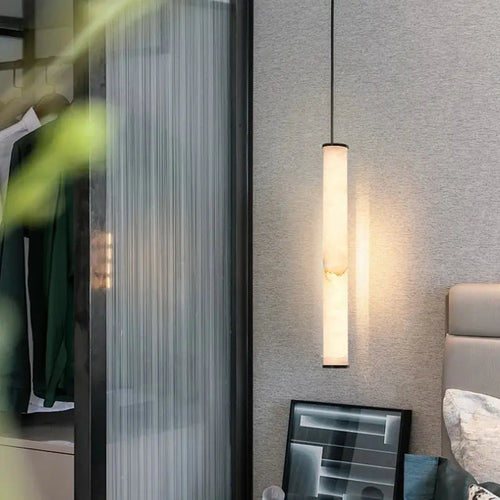 Aina – High-Quality Elegant Copper and Natural Marble LED Pendant Lamp for Luxury Interiors Monalume