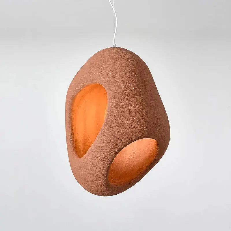 Mitsu – Handmade Japanese Wabi-Sabi Style LED Pendant Light for Natural Minimalist Interiors Monalume