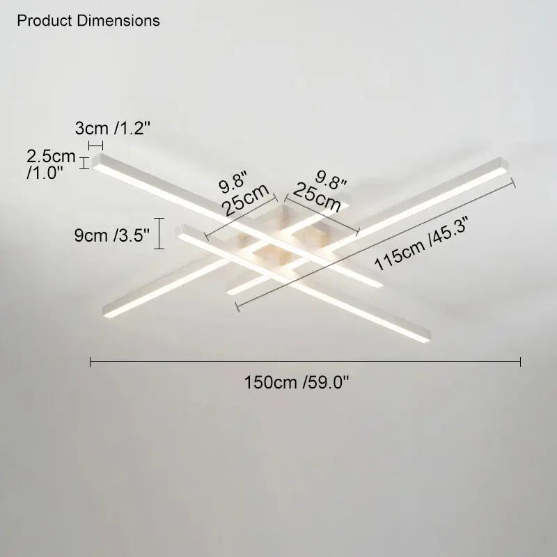 Fenro - Creative LED Strip Dimmable Ceiling Lamp Lampasa.com