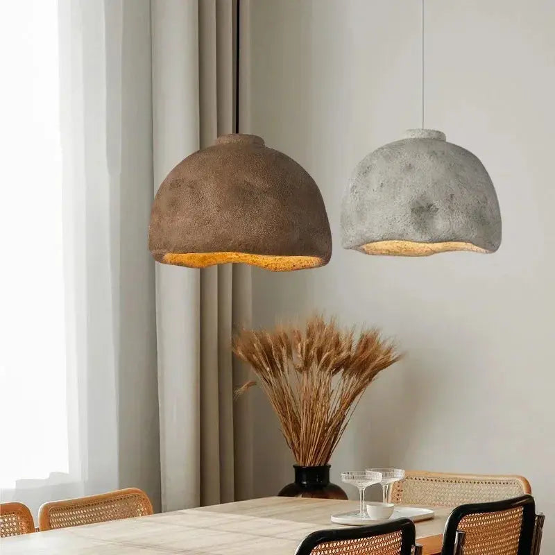 Tamiko – Handmade Japanese Wabi-Sabi LED Pendant Light for Tranquil, Minimalist Spaces Monalume