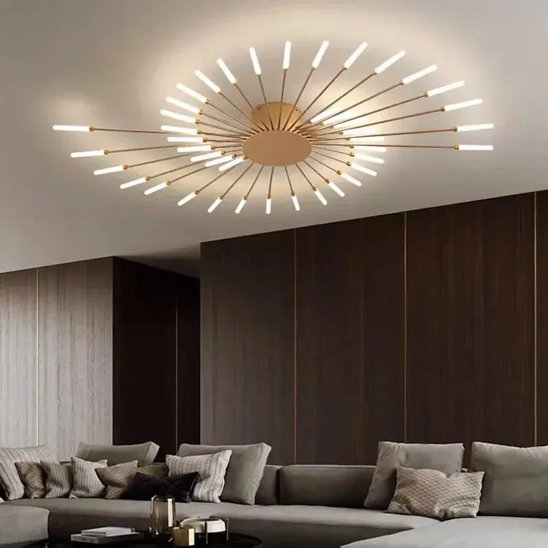 Arlo – Modern Scandinavian Fan-Shape Dimmable LED Ceiling Lamp Lampasa.com