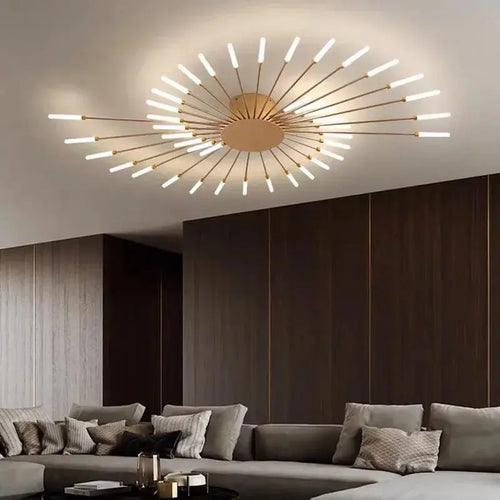 Arlo – Modern Scandinavian Fan-Shape Dimmable LED Ceiling Lamp Lampasa.com