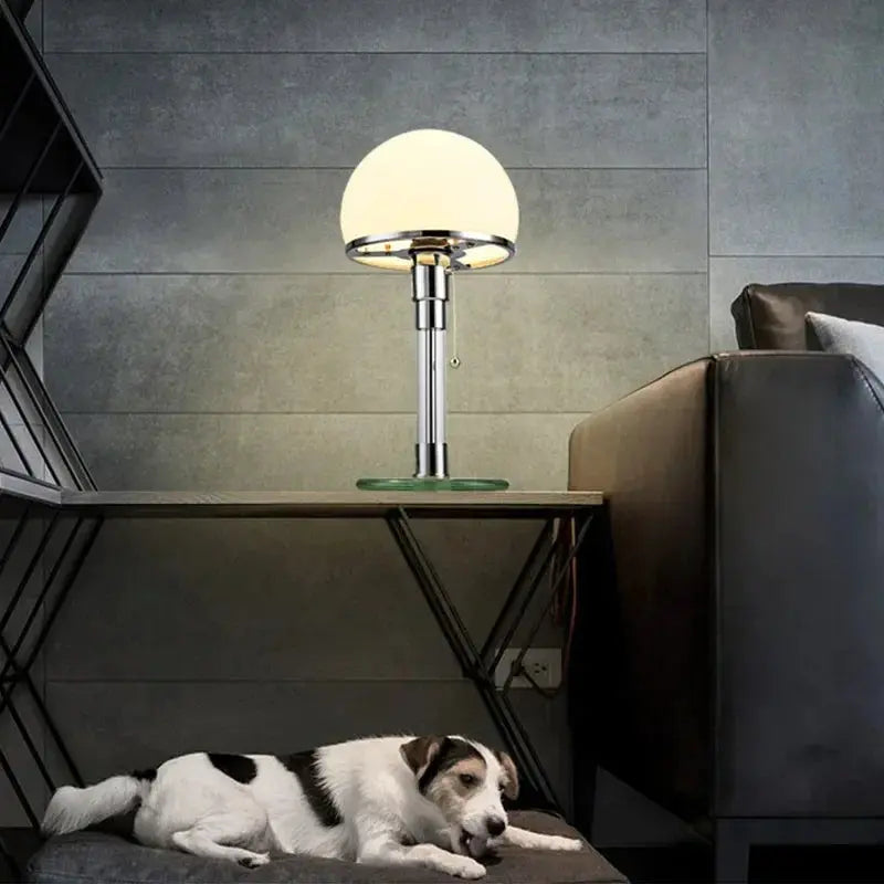 Rakel – Nordic Glass Ball LED Table Lamp for Elegant, Modern Decor Monalume