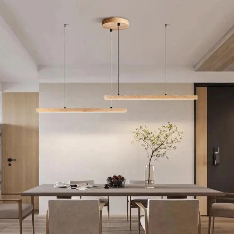 Arvid – Dimmable LED Pendant Light with Natural Stone Design for Modern Interiors Monalume.com