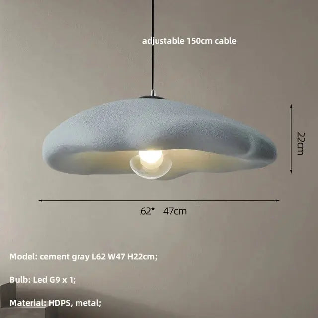 Emmi – Handmade Japandi Wabi-Sabi LED Pendant Light for Minimalist Natural Interiors Monalume.com